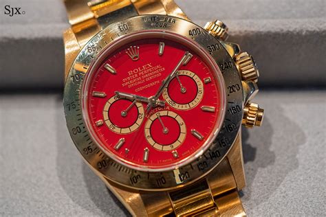 rolex daytona red